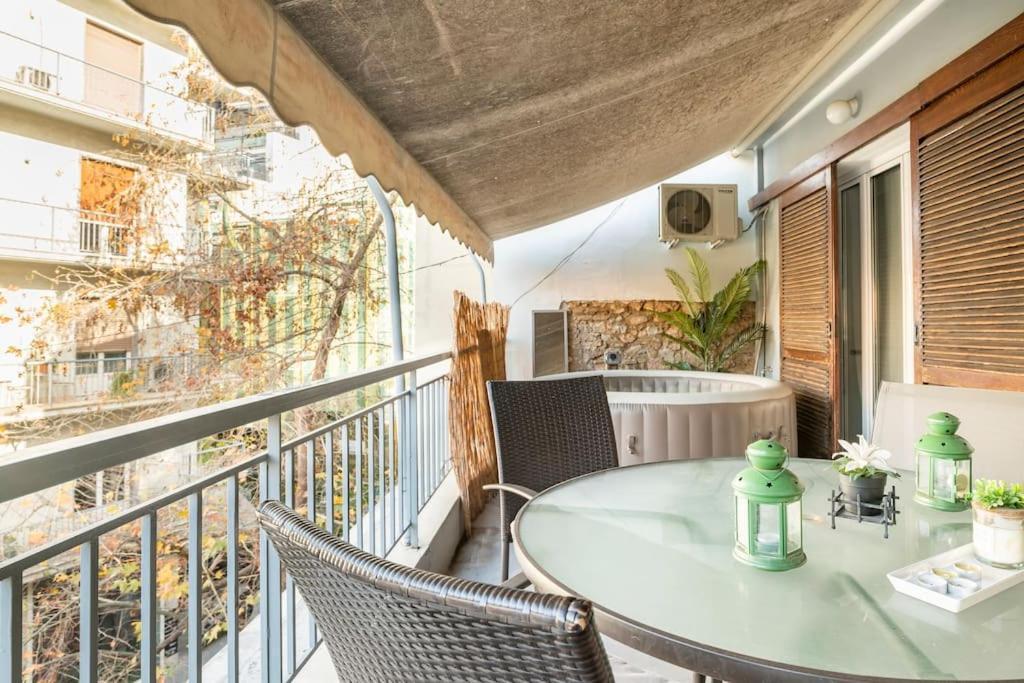 Openair Hot Tub/Big Balcony/Great Boutique Apt Athen Eksteriør bilde
